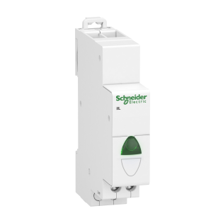 Schneider Electric A9E18321, Acti9 iIL, Yeşil Ledli, Ray Tipi Sinyal Lambası, 110-230 Volt AC