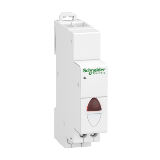Schneider Electric A9E18326, Acti9 iIL, Kırmızı Ledli, 0.5 sn Flaşörlü, Ray Tipi Sinyal Lambası, 110-230 Volt AC