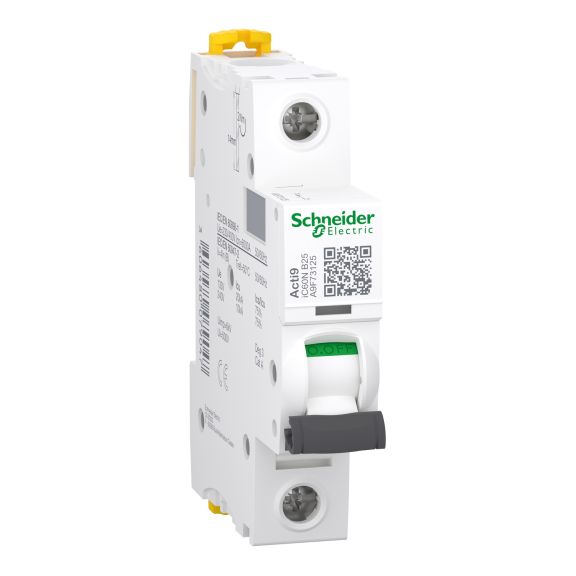 Schneider Electric A9F73125, Acti 9 iC60N, 25 Amper, 1 Kutuplu, B Tipi, Otomatik Sigorta, 6 kA, 1x25B
