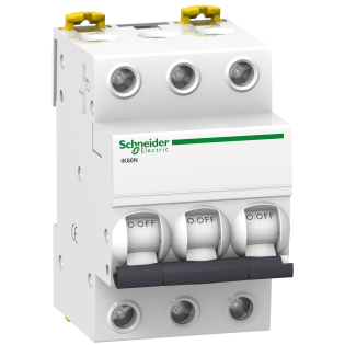 Schneider Electric A9K23325, Acti 9 iK60N, 25 Amper, 3 Kutuplu, B Tipi, Otomatik Sigorta, 6 kA, 3x25B