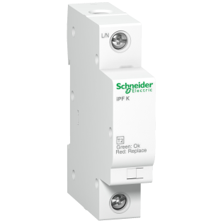 Schneider Electric A9L15686, Acti 9 iPF 40, AG Parafudr, 1 Kutup, Tip 2, C Sınıfı, 40 kA