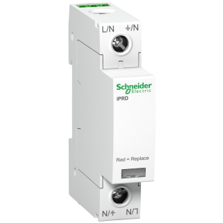 Schneider Electric A9L40101, Acti 9 iPRD40r, Kartuşlu Tip, AG Parafudr, 1 Kutup, Tip 2, C Sınıfı, 40 kA