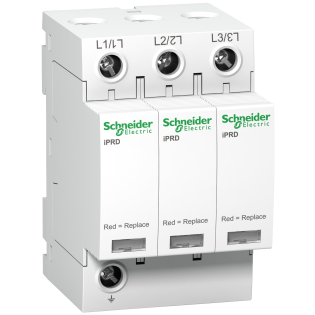 Schneider Electric A9L40300, Acti 9 iPRD40, Kartuşlu Tip, AG Parafudr, 3 Kutup, Tip 2, C Sınıfı, 40 kA