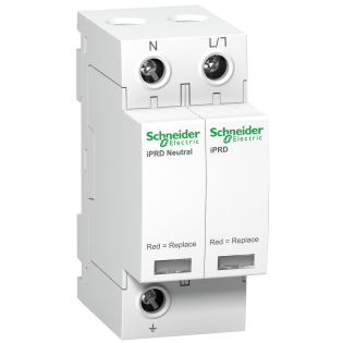 Schneider Electric A9L40500, Acti 9 iPRD40, Kartuşlu Tip, AG Parafudr, 1 Kutup+Nötr, Tip 2, C Sınıfı, 40 kA