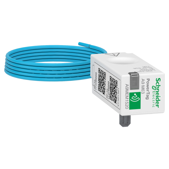Schneider Electric A9MEM1520, Acti 9 PowerTag, 63 Amper, 1 Kutuplu, Wireless Enerji Sensörü