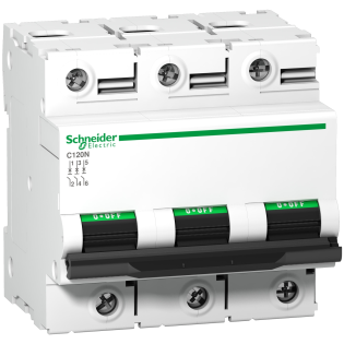 Schneider Electric A9N18365, Acti 9 C120N, 80 Amper, 3 Kutuplu, C Tipi, Otomatik Sigorta, 10 kA, 3x80C