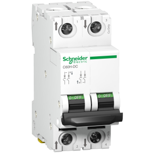 Schneider Electric A9N61530, Acti 9 C60H-DC, 15 Amper, 2 Kutuplu, C Tipi, Otomatik Sigorta, 6 kA, 2x15C