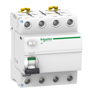 Schneider Electric A9R24463, Acti 9 iID, 63 Amper, 300mA, A Tip, Kaçak Akım Koruma Rölesi, 4 Kutuplu (3 Faz+Nötr)