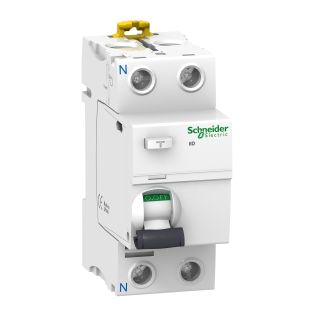 Schneider Electric A9R35263, Acti 9 iID, 63 Amper, 300mA, A-SI Tip, Kaçak Akım Koruma Rölesi, 2 Kutuplu (1 Faz+Nötr)