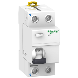 Schneider Electric A9R50240, Acti 9 iIDK, 40 Amper, 30mA, AC Tip, Kaçak Akım Koruma Rölesi, 2 Kutuplu (1 Faz+Nötr)