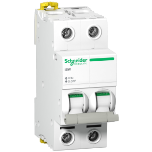 Schneider Electric A9S65263, Acti9 iSW, 63 Amper, 2 Kutuplu, Yük Ayırıcı