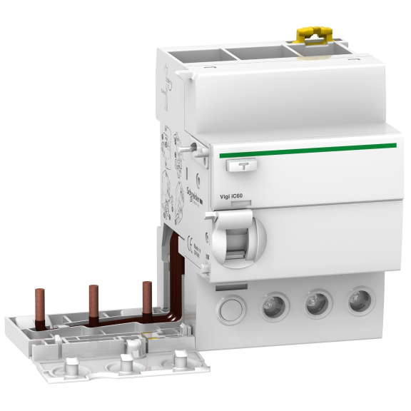 Schneider Electric A9V41363, Acti 9 Vigi iC60, 63 Amper, 30mA, AC Tip, Kaçak Akım Koruma Modülü, 3 Kutuplu