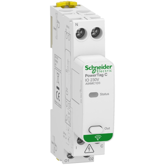 Schneider Electric A9XMC1D3, Acti 9 PowerTag, Dijital Giriş Çıkış Modülü, 230 Volt AC