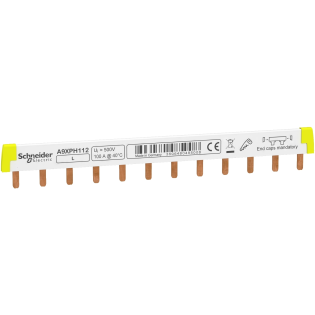 Schneider Electric A9XPH112, Acti 9, 100 Amper, 1 Kutuplu, 12 Modül, Tarak Otomat Barası
