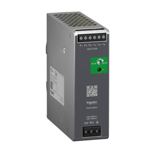 Schneider Electric ABLS1A48025, Phaseo ABL7, 120 W, 2.5 Amper, 48 Volt DC, Ray Tipi Güç Kaynağı, Monofaze 100-240 Volt AC veya 140-340 Volt DC Giriş Gerilimi