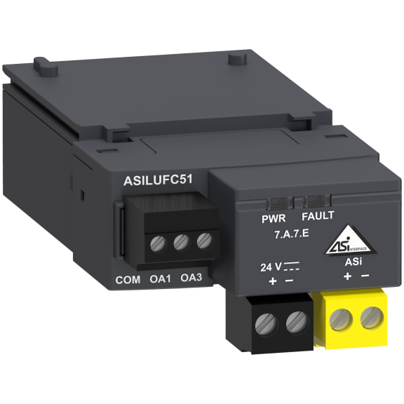 Schneider Electric ASILUFC51, TeSys U, Entegre Motor Yolvericiler için AS-i Haberleşme Modülü