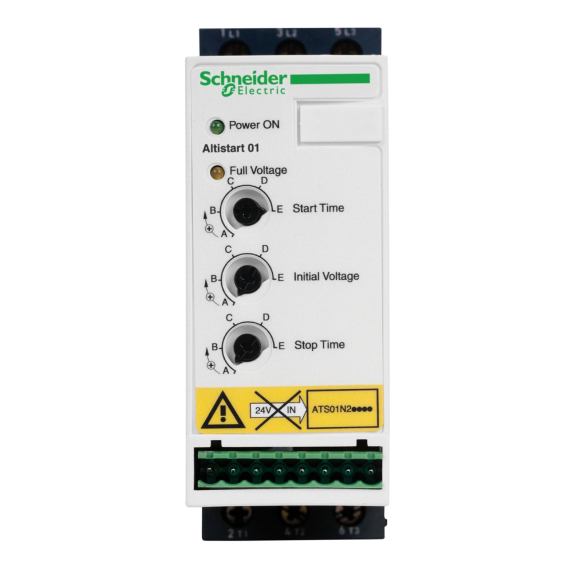 Schneider Electric ATS01N206QN, Altistart 01, 2.2 kW, 6 Amper, Yumuşak Yolverici(SoftStarter), 380-415 Volt AC