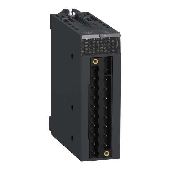 Schneider Electric BMXDDI1602, Modicon M340/M580, Programlanabilir Otomasyon Kontrolörleri için Dijital Giriş Modülü, 16 Giriş, Sink, 24 Volt DC