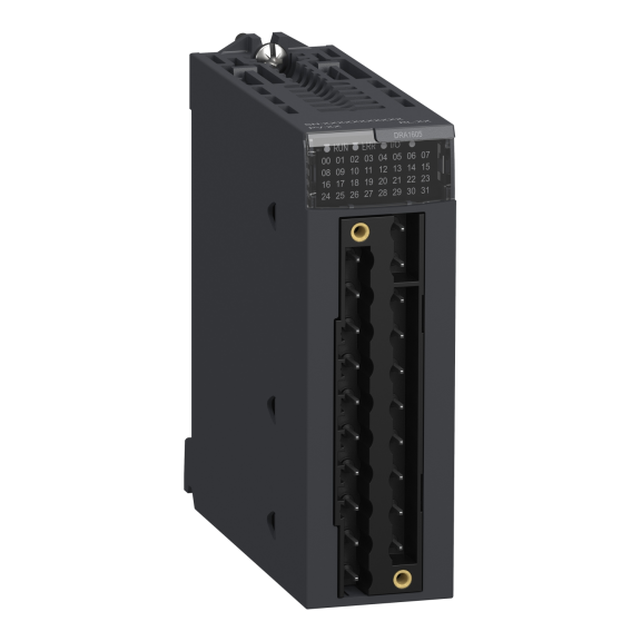 Schneider Electric BMXDRA1605, Modicon M340/M580, Programlanabilir Otomasyon Kontrolörleri için Dijital Çıkış Modülü, 16 Röle Çıkış, 24-48 Volt DC veya 24-240 Volt AC, 2 Amper