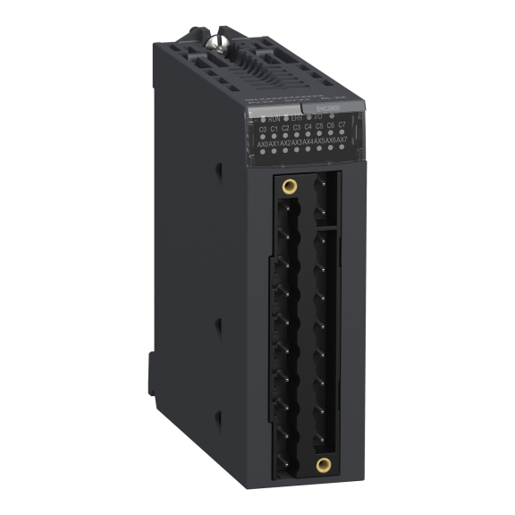 Schneider Electric BMXEHC0800, Modicon M340/M580, Programlanabilir Otomasyon Kontrolörleri için 8 Kanallı Hızlı Sayaç Modülü, Kanal Başına 2 Giriş
