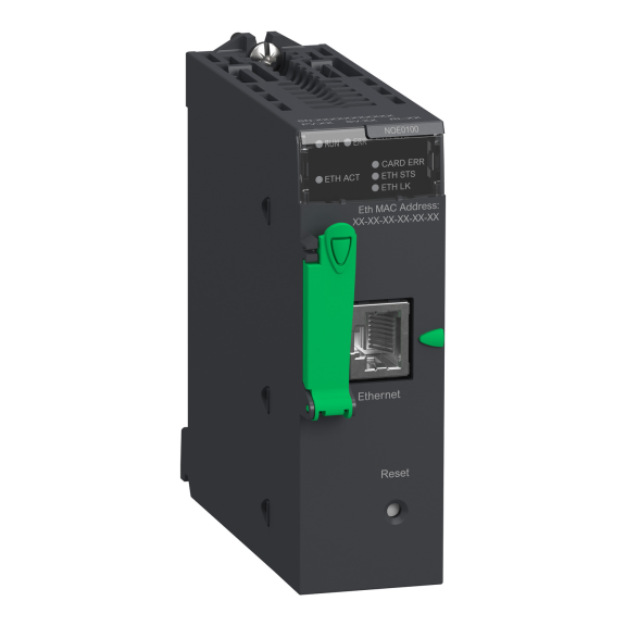Schneider Electric BMXNOE0100, Modicon M340, Programlanabilir Otomasyon Kontrolörleri için Haberleşme Modülü, Ethernet Modbus TCP/IP