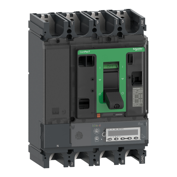 Schneider Electric C40R45E400, ComPact NSX, 160-400 Amper, 4 Kutuplu, 45 kA, Kompakt Şalter, NSX400R, MicroLogic 5.3E