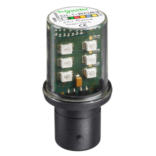 Schneider Electric DL1BDB3, Harmony XVB, Işıklı İkaz Lambaları ve Işıklı Kolonlar için Yeşil Led Ampul, 24 Volt AC/DC