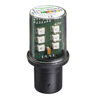 Schneider Electric DL1BDB4, Harmony XVB, Işıklı İkaz Lambaları ve Işıklı Kolonlar için Kırmızı Led Ampul, 24 Volt AC/DC