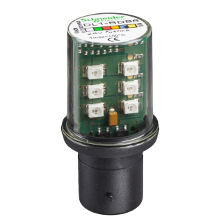 Schneider Electric DL1BDB6, Harmony XVB, Işıklı İkaz Lambaları ve Işıklı Kolonlar için Mavi Led Ampul, 24 Volt AC/DC