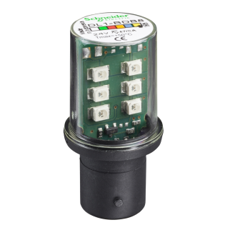Schneider Electric DL1BDB8, Harmony XVB, Işıklı İkaz Lambaları ve Işıklı Kolonlar için Sarı Led Ampul, 24 Volt AC/DC