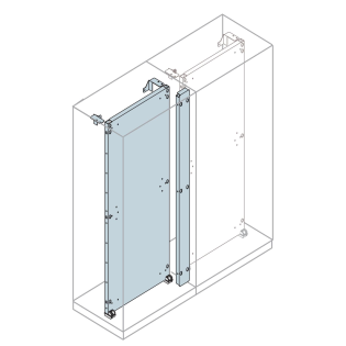 ABB EA1800, IS2 Serisi, Dikili Tip Modüler Panolar için Galvanizli Montaj Plakası Birleştirme Kiti, Yükseklik 1800mm