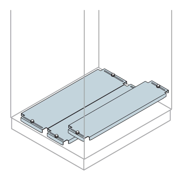 ABB EF6081, IS2 Serisi, Dikili Tip Modüler Panolar için Parçalı Kablo Giriş Kapağı, 600Gx800D mm