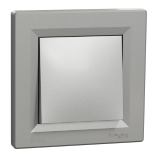 Schneider Electric EPH0100261, Asfora Plus, Alüminyum, Anahtar, IP44, Çerçeveli