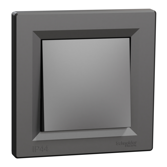 Schneider Electric EPH0100271, Asfora Plus, Antrasit, Anahtar, IP44, Çerçeveli