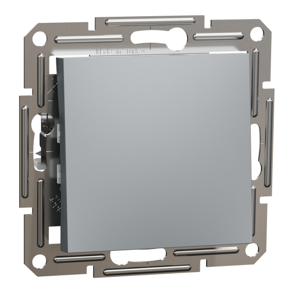 Schneider Electric EPH0400162, Asfora Plus, Çelik, Vavien Anahtar, Çerçevesiz