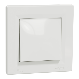Schneider Electric EPH0400421, Asfora, Beyaz, Vavien Anahtar, IP44, Çerçeveli