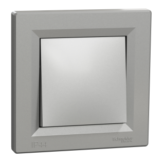Schneider Electric EPH0400461, Asfora Plus, Alüminyum, Vavien Anahtar, IP44, Çerçeveli