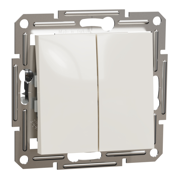 Schneider Electric EPH0670123, Asfora, Krem, İkili Vavien Anahtar, Çerçevesiz
