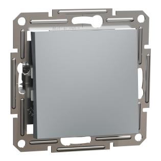 Schneider Electric EPH0700162, Asfora Plus, Çelik, Liht Anahtarı, Çerçevesiz