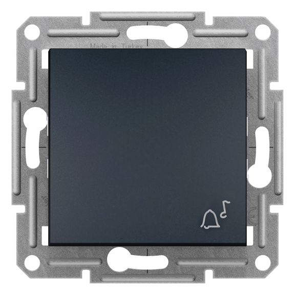 Schneider Electric EPH0800171, Asfora Plus, Antrasit, Liht Anahtarı, Zil İşaretli, Çerçevesiz