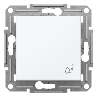 Schneider Electric EPH0870121, Asfora, Beyaz, Liht Anahtarı, Zil İşaretli, Çerçevesiz