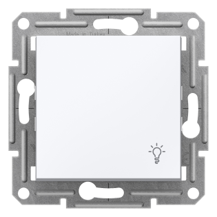 Schneider Electric EPH0970121, Asfora, Beyaz, Liht Anahtarı, Işık İşaretli, Çerçevesiz