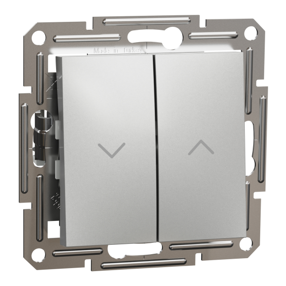 Schneider Electric EPH1300161, Asfora Plus, Alüminyum, Jaluzi Kumanda Liht Anahtarı, Çerçevesiz