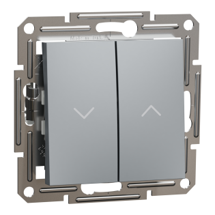 Schneider Electric EPH1300162, Asfora Plus, Çelik, Jaluzi Kumanda Liht Anahtarı, Çerçevesiz