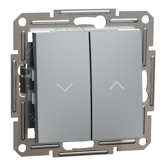 Schneider Electric EPH1300162, Asfora Plus, Çelik, Jaluzi Kumanda Liht Anahtarı, Çerçevesiz