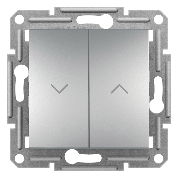 Schneider Electric EPH1300561, Asfora Plus, Alüminyum, Jaluzi Kumanda Anahtarı, Çerçevesiz