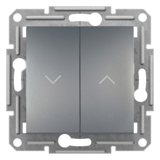 Schneider Electric EPH1300562, Asfora Plus, Çelik, Jaluzi Kumanda Anahtarı, Çerçevesiz