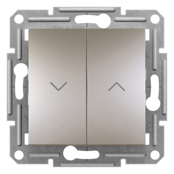 Schneider Electric EPH1300569, Asfora Plus, Bronz, Jaluzi Kumanda Anahtarı, Çerçevesiz
