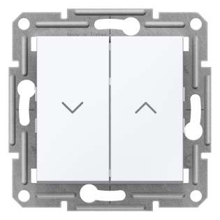 Schneider Electric EPH1370521, Asfora, Beyaz, Jaluzi Kumanda Anahtarı, Çerçevesiz