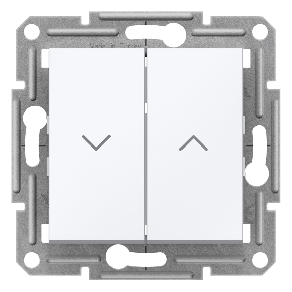 Schneider Electric EPH1370521, Asfora, Beyaz, Jaluzi Kumanda Anahtarı, Çerçevesiz